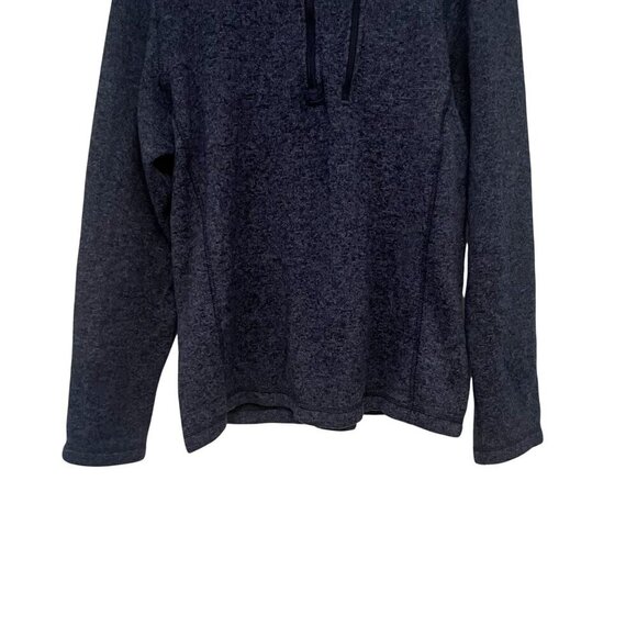 Woolrich Quarter Zip Up Fleece Sweater Sweatshirt Pullover Shirt XL Blue Mens - Picture 6 of 10